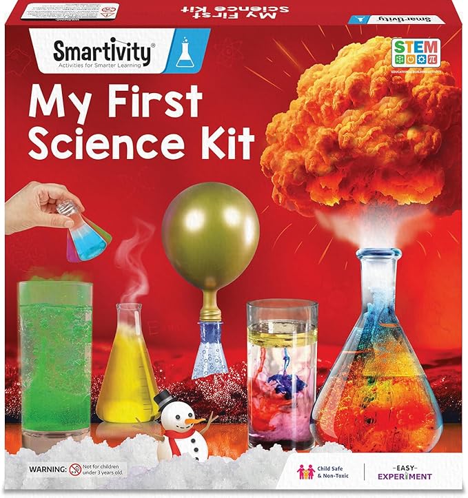 Smartivity My First Science Experiment Kit for Kids Ages 6, 7, 8, 9, 10, 11, 12 Years | 50+ Experiments I Christmas, Birthday Gift I Science Projects for Boys & Girls, STEM Toys for 6-12 Years