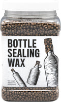 Blended Waxes, Inc. Bottle Sealing Wax, Pastille Wax Seal Beads For Wine, Beer, and Liquor Bottle Sealing, Seals Between 25-30 Bottles, 1 lb, Granite Pearl