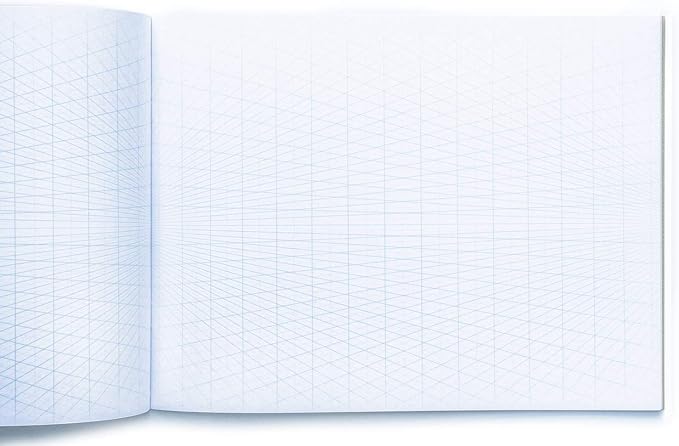 KOALA TOOLS | 2-Point Drawing Perspective Notebook (3 Pack) | 10.35" x 8", 60 pp. - Perspective Grid Graph Paper for Interior Design, Industrial, Architectural and 3d Design