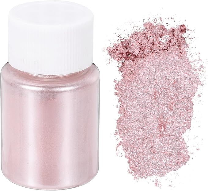 uxcell 10g/0.35oz Cosmetic Grade Mica Powder, 600 Mesh Mica Powder Natural Resin Epoxy Pigment Powders for Casting Resin, Candle Dye, DIY Nail Polish and Lip Gloss, Peach