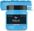 Rolio Premium Mica Powder - Maya Blue (50G / 1.76oz) - 1 Jar of Blue Pigment Powder for Epoxy Resin, Dye, Soap Making, Nail Polish, Paint, Candle Making, Bath Bombs, Slime