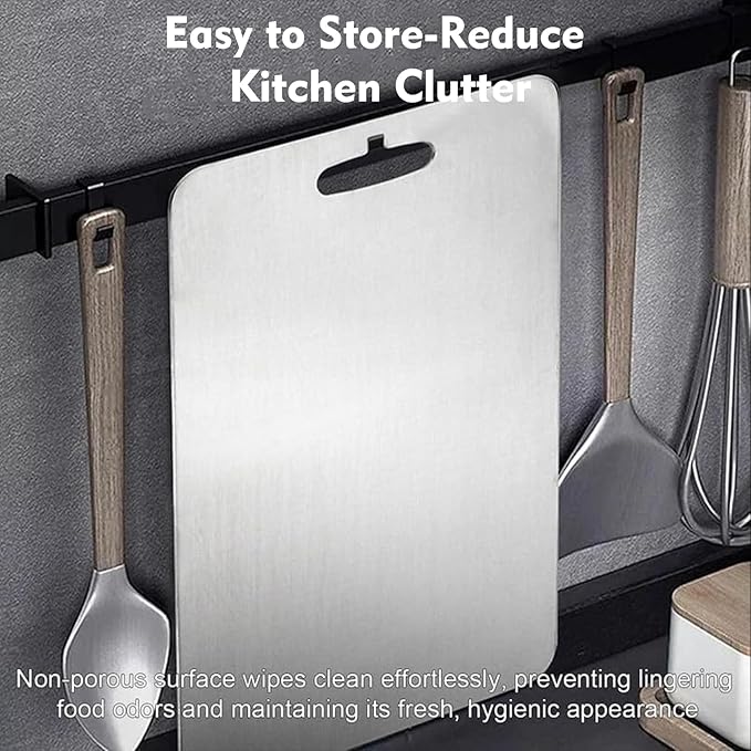 Titanium Cutting Board - 2 pack Titanium Cutting Boards for Kitchen,Double Sided Titanium Cutting Mat（9.25 * 12.99in）