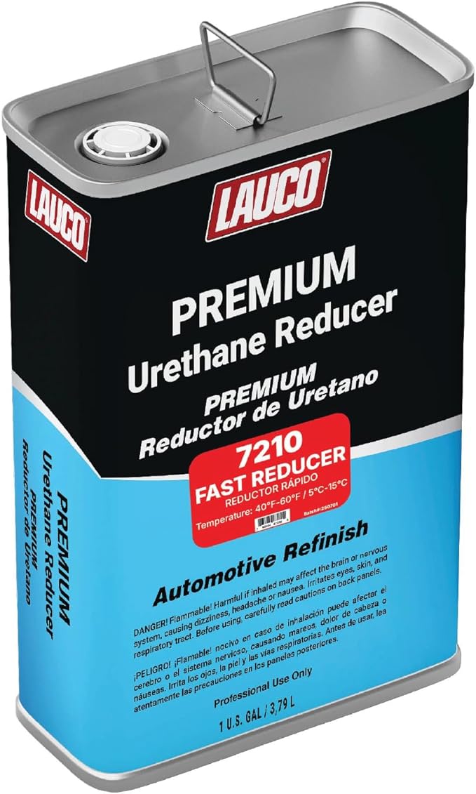 LAUCO Fast Urethane Grade Reducer, 1 Gallon (For 40 °F / 4 °C & Above), High-Performance Solvent Thinner for Urethane & High-Solids Automotive/Industrial Coatings