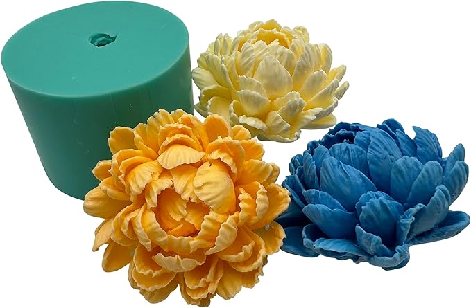 3D Blooming Chrysanthemum Silicone Mold for Crystal Epoxy Resin Flower,Home Decoration Flower Molds Aroma Plaster Stone Disffuer Mould, DIY Candle Wax Resin Craft Silicone Mould