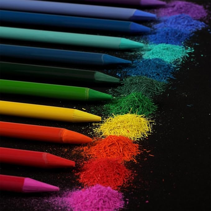 Soho Urban Artist Woodless Pastel Pencils - Set of 48, Professional Artist-Grade, 40% More Pastel, Water-Soluble, Pre-Sharpened, Easy Blending, 6.93mm Barrel, Clear Lacquered