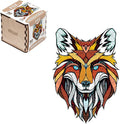 EWA Home Décor – Fox Small 90 Pieces – Wooden Jigsaw Puzzle for Adults – Perfect for Artistic Home Decoration and Mindful Relaxation