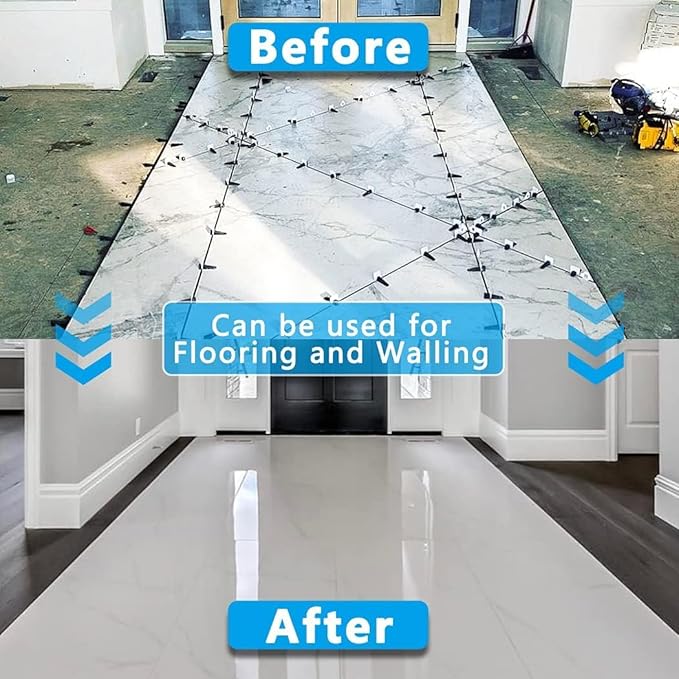 4000 PCS Tile Leveling System Clips 1/8''(3mm) Tiles Leveler Spacers Tool for Professional Ceramic Tile and Stone Installation