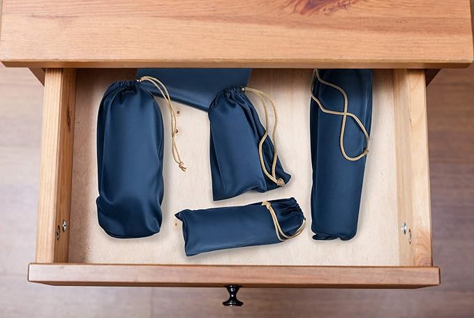 Valante Set of Adult Game Toys Microfiber Drawstring Storage Bags (5 Size Set)
