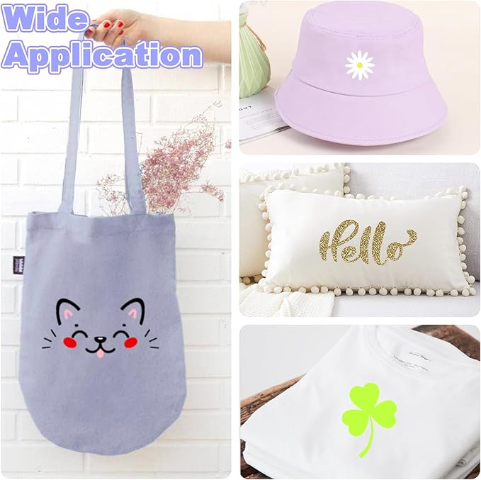 PU Heat Transfer Vinyl Bundle, 14 Pastel & Neon Color Sheets 12"x10" – Soft & Stretchable Iron-On Vinyl, Easy to Cut & Weed, Compatible with Cricut & Silhouette – Perfect for DIY Summer & Kids Crafts