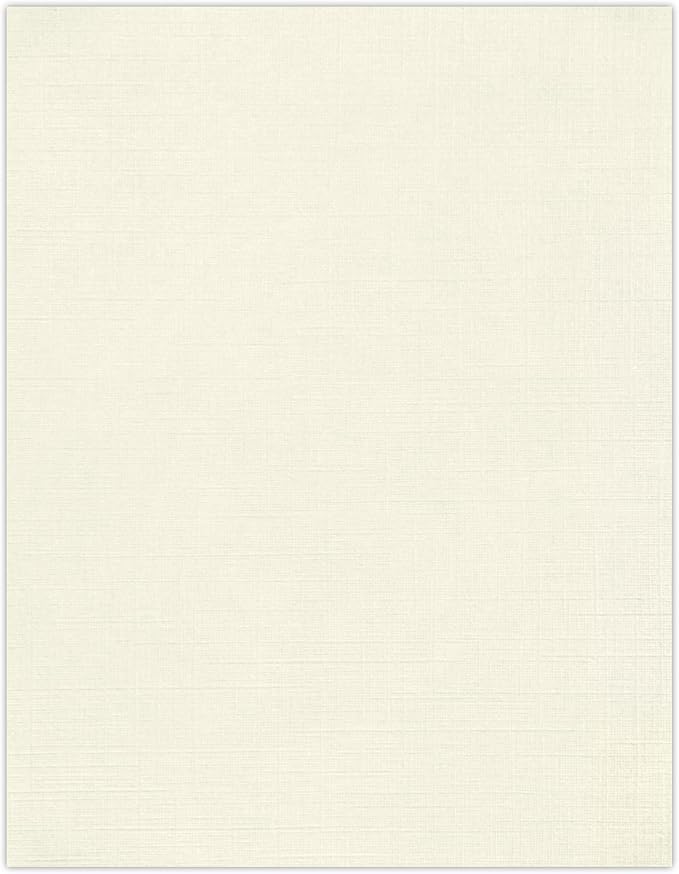 LUXPaper 8.5" x 11" Paper | Letter Size | Natural Linen | 80lb. Text | 1,000 Qty