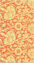 Vintage Floral Paper Napkins, 80PCS Vintage Floral Guest Paper Napkins Disposable, Orange Retro Plants Wildflower Lunch Dinner Hand Napkin for Wedding, Theme Party, Birthday, 4.5x8 Inch