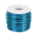 MECCANIXITY 15 Gauge Anodized Aluminum Craft Wire Bendable Bonsai Training Wire 223 Feet 1.5mm for Sculpting Crafts Wreath Floral Beading Jewelry Making, Blue