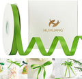 HUIHUANG Lime Green Satin Ribbon 1/2 inch X 50 Yards Continuous, Kiwi Green Double-Faced Satin Ribbon for Gift Wrapping, Bows, DIY Crafts, Flower Bouquet, Wedding Decor, Christmas Decoration