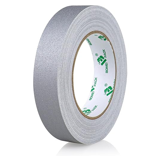 BOMEI PACK Grey Gaffer Tape, Matte Non-Reflective, 1inch x 30yds No Residue Hand Tear Self-Adhesive Gaffer Tape for Labeling, Cable, Stage, Photo Studio, Painters and Duct Repair, 1 Pack