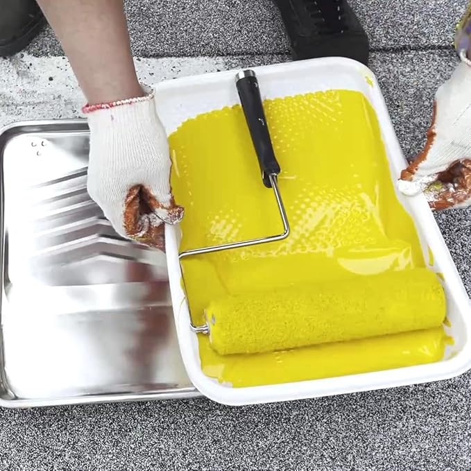 Great Andrew Paint Tray Liners 9 Inch, 13 Pack Disposable Paint Roller Tray Liners, Paint Pan Textured Liners for House Painting Projects, Home or Commercial Use