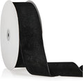 2" X 20 Yards Black Velvet Ribbon for Christmas Tree Wreath Decoration Handmade Crafts Ornaments Gift Wrapping & Bow Making