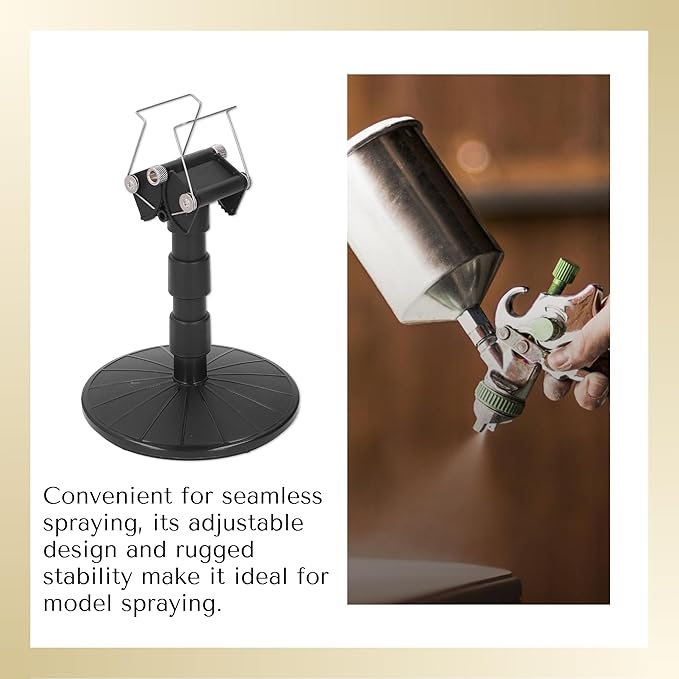 Spray Work Painting Stand Set, Adjustable Height Adjustable Spring Width Painting Turn Table Stand, Spray Painting Stand Base for DIY Model Car
