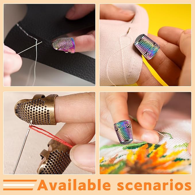 Sewing Thimble, Thimbles for Hand Sewing, Metal Thimbles for Hand Sewing, Needlework, Hand Embroidery Craft