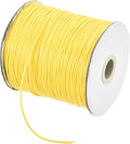 MECCANIXITY Waxed Cord 1.5mm Waxed Polyester Cord 175 Yard Wax String for Bracelet Making,Necklaces, Beading,Jewelry Making and DIY Crafts(Light Yellow)