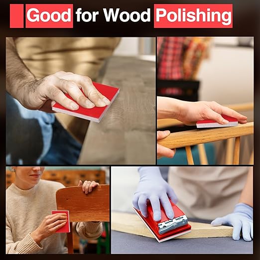 30-Pcs 3x4 Inch 3000 Grit Sanding Sponge Set, Soft Foam Hand Sanding Blocks, Ultra-Fine Wet/Dry Sandpaper for Wood, Metal, Drywall, Furniture Polishing