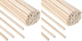 70Pcs 1/4" x 12" Balsa Wood Sticks, Square Dowel Rods Wood Furring Strips Hardwood Sticks for Crafts DIY Projects Models Making (Pack of 2)
