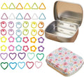 Hilsayum 80Pcs Stitch Markers for Crocheting and Knitting,4 Shapes Colorful Crochet Stitch Markers with Box