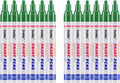 Green Paint Markers, 12 Pack Oil-Based Waterproof Quick Dry Permanent Paint Pen Set for Rocks Painting, Wood, Fabric, Plastic, Canvas, Glass, Mugs, Metal, Tire, Stone, DIY Craft