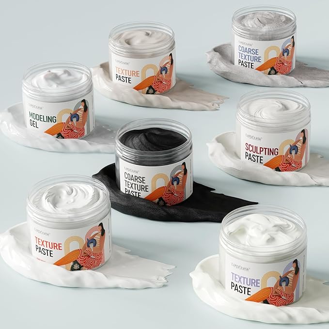 KAMENSKAYA Light Texture Paste - Modeling Paste Acrylic Medium - 16.9 fl oz (500 ml)
