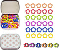 Metal Flower Stitch Markers,Colorful Crochet Stitch Markers,Knitting Stitch Markers with Storage Case,Crochet Gift for Knitting Weaving Lovers (Flower)