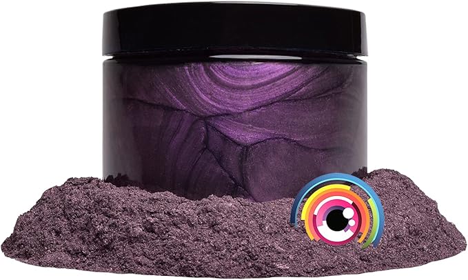 Eye Candy Pigments Premium Purple Mica Powder - Violence Violet (50gr) - for Epoxy, Resin, Soap, Paint, Woodworking, Acrylic Pouring, Bath Bombs, Fishing Lures - DIY Arts and Crafts Additive