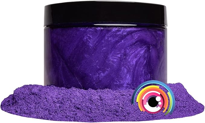 Eye Candy Pigments Premium Purple Mica Powder - Rainbow Violet (50gr) - for Epoxy, Resin, Soap, Paint, Woodworking, Acrylic Pouring, Bath Bombs, Fishing Lures - DIY Arts and Crafts Additive
