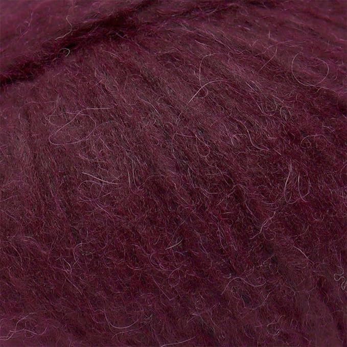 Pullu - Baby Alpaca Merino Wool Yarn Set of 3 Skeins (150 Grams) Worsted Weight - Sourced Directly from Peru - Heavenly Soft and Perfect for Knitting and Crocheting (Plum)