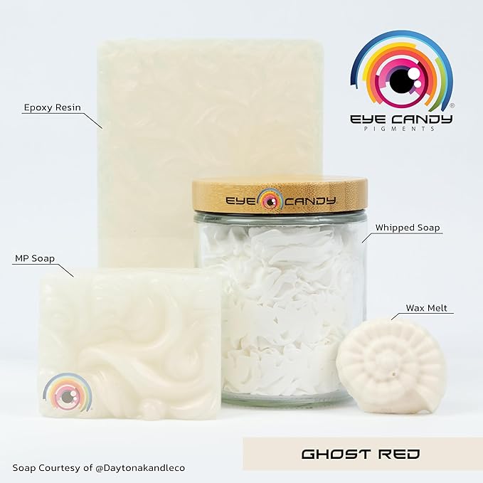 Eye Candy Premium Mica Powder Pigment “Ghost Red” (25g) Multipurpose DIY Arts and Crafts Additive | Woodworking, Natural Bath Bombs, Resin, Paint, Epoxy, Soap, Nail Polish, Lip Balm (Ghost Red, 25G)