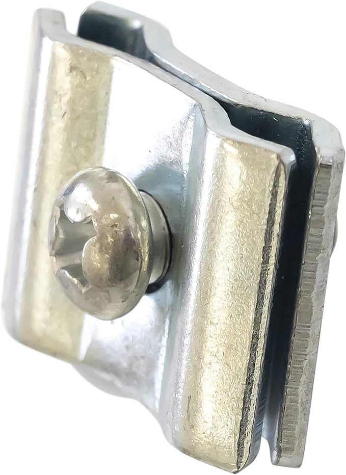 Gridwall Joining Clip Connectors for Grid Panels, Powder-Coated or Chrome Plated Steel (Quantity 20) (20, Chrome)