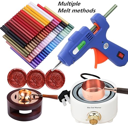 Wax Seal Sticks Tiffany Blue, ONWINPOR 20pcs Glue Gun Wax Sealing Sticks Suit to 0.28'' Glue Gun, Wedding Invitations (Light Blue)