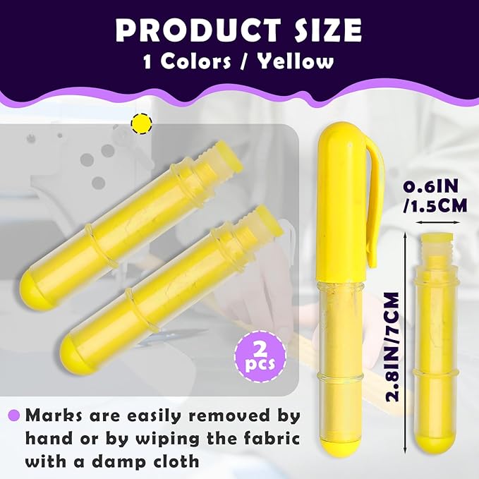 2PCS Sewing Chalk Refill - Yellow