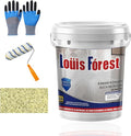 Louis Forest Epoxy Floor Paint, High-Gloss Marble Effect Coating, Epoxy Colored Sand Floor Paint, Wear-Resistant and Non-Slip for Indoor Outdoor (0.5KG-Lemon yellow)