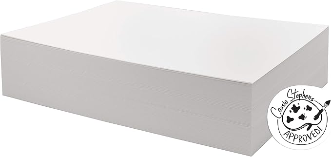 UCreate Watercolor Paper, White, Bulk, 90lb., 9" x 12", 250 Sheets
