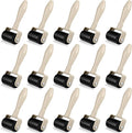 Frienda 15 Pcs Rubber Brayer Rollers 1.9 Inch Rubber Ink Roller for Gluing Printing Inking Block Paper Crafting Press Printmaking Wallpaper Stamping Scrapbooks Crafting Art DIY