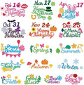 16 Set Word Die Cut for Card Making Blessing Words Metal Cutting Dies Holiday Word Dies Happy Birthday Embossing Stencils for DIY Scrapbooking Photo Album Paper Art Craft Decoration