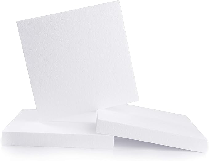 Silverlake 12x12x1.5 Craft Foam for Styrofoam Block Projects (3-Pack)