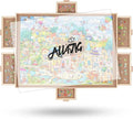 ALL4JIG 2000 Pieces Rotating Puzzle Board with 6 Drawers and Cover,28"x40"Portable Wooden Jigsaw Puzzle Table for Adults,Lazy Susan Spinning Puzzle Boards Birthday Gift for mom