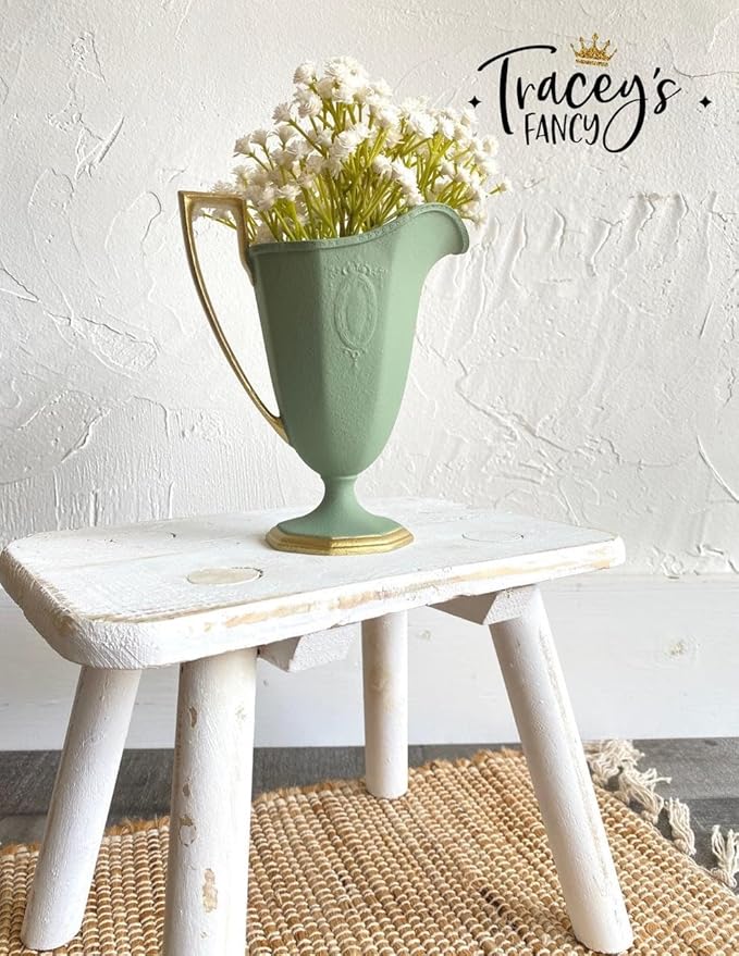 Dixie Belle Paint Company Chalk Finish Furniture Paint - Weeping Willow (4oz) - Matte Soft Green Chic Chalk Mineral DIY Furniture Paint