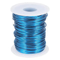 uxcell 16 Gauge / 1.5mm Anodized Aluminum Wire for Jewelry Craft Making, 102 Feet Bendable Flexible Wire for DIY Home Decor Gardening Sculpture, Blue