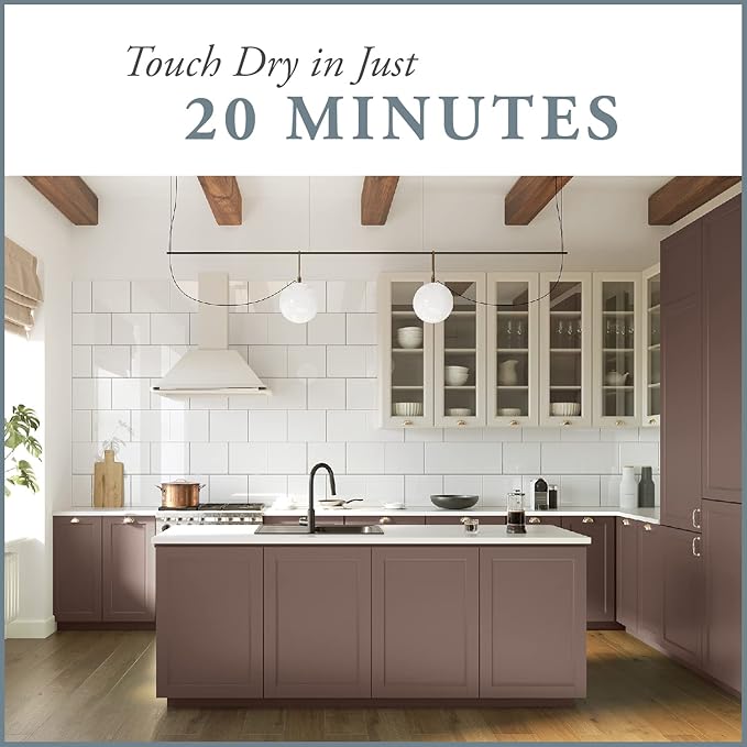 AMY HOWARD AT HOME Chalk-Based One Step Paint for Furniture, Cabinetry, Decor, Finish, and More | No Stripping, Sanding, or Priming | Medium Base | 32 Ounce | Kembel