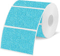 3x2 Inch Holographic Thermal Labels Stickers, Glitter Waterproof Direct Thermal Sticker Labels for Barcode, Mailing, DIY Design- 200 Pcs/Glitter Blue