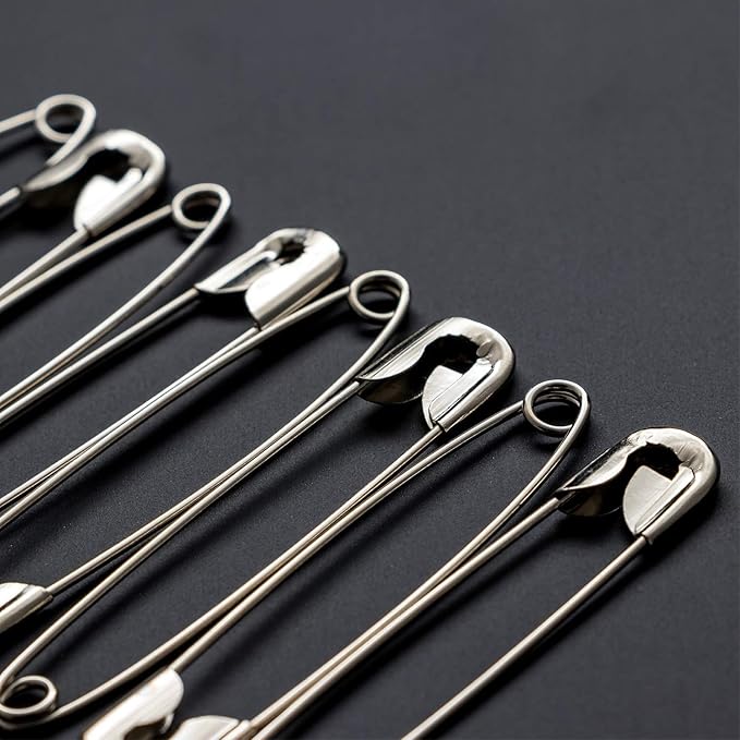 ZIPCCI 1000 Pcs 1.1 inch Nickel Plated Mini Safety Pins