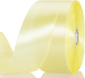 1 1/2 Inch Baby Maize Solid Satin Ribbon, 50 Yards Craft Fabric Ribbon for Gift Wrapping Floral Bouquets Wedding Party Decoration