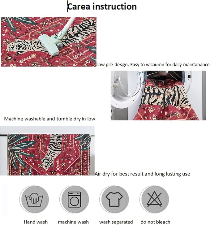 Tribal Rugs Summer Tropical 4ft Round Area Rugs Wine Red Traditional Boho Vintage Oriental Rug for Bedroom Kitchen Dining Living Room Indoor Entryway Washable Hippie Circle Carpet