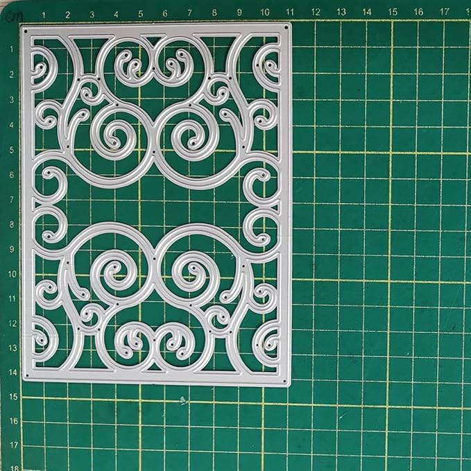 Cutting Dies Metal Stencils Scrapbooking Tools Flowers Lace Frame DIY Embossing Template for Paper Card Making Album Arts Crafts Supplies (Halloween Vine Frame-11.1x14.3cm)